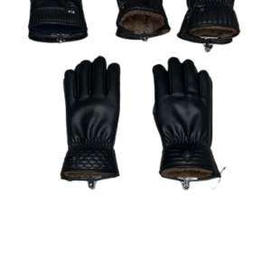 Leather Woolen Gloves For Men